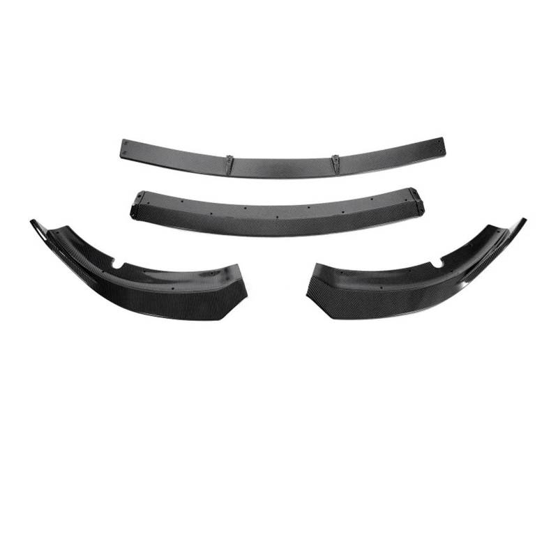 Auto Frontspoiler Lippe Für Dodge Für Ladegerät Für SRT 2015-2020 4 Stücke Auto Vorderen Stoßfänger Lip Spoiler Splitter Körper Kit Auto Frontlippe Spoiler(Carbon Fiber) von ZHANGWENLING