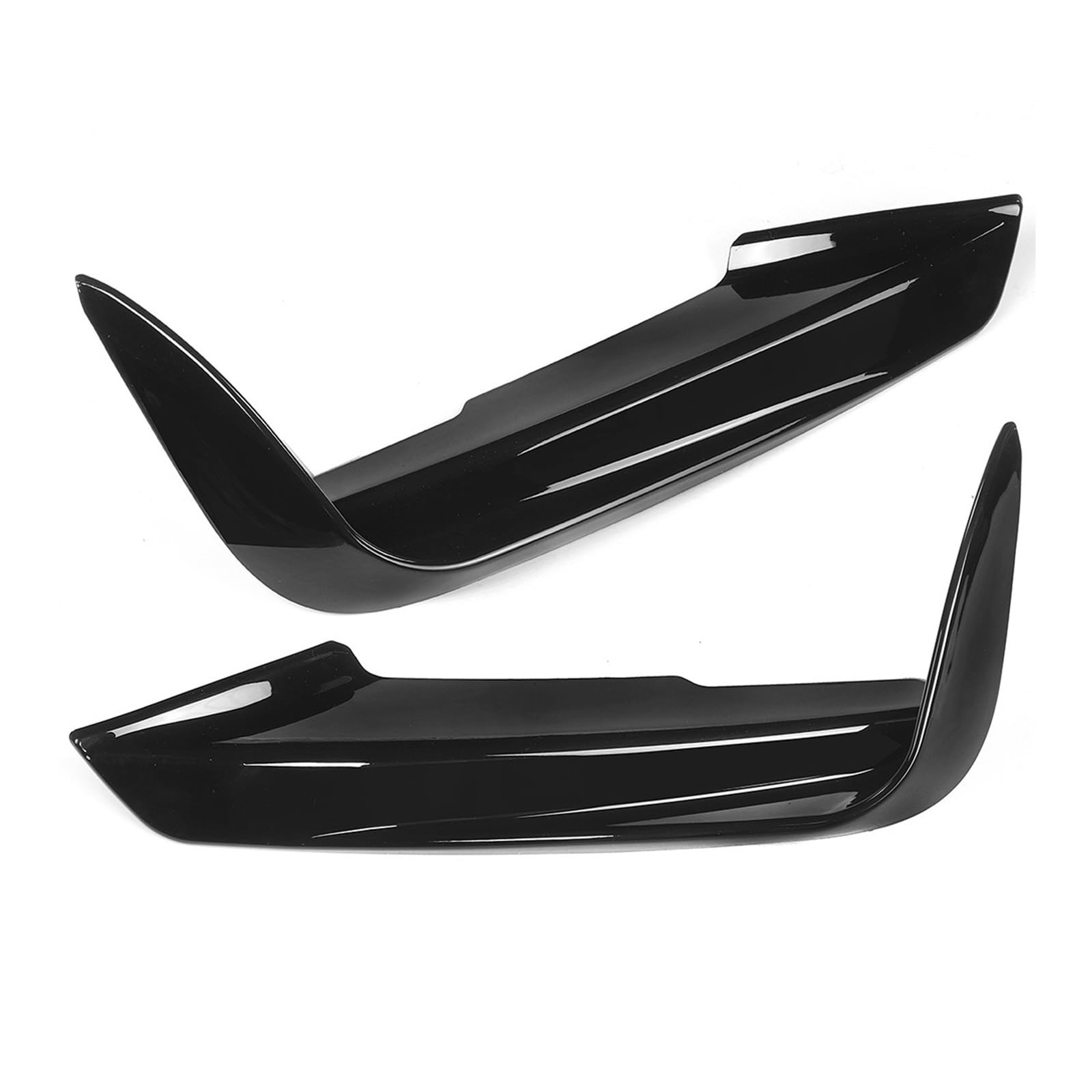 Auto Frontspoiler Lippe Für F30 F31 Für M Für Sport 2012-2019 1 Paar Auto Front Lip Splitter Canards Lampe Augenbraue Rahmen Auto Frontlippe Spoiler(Type A-Glossy Black) von ZHANGWENLING