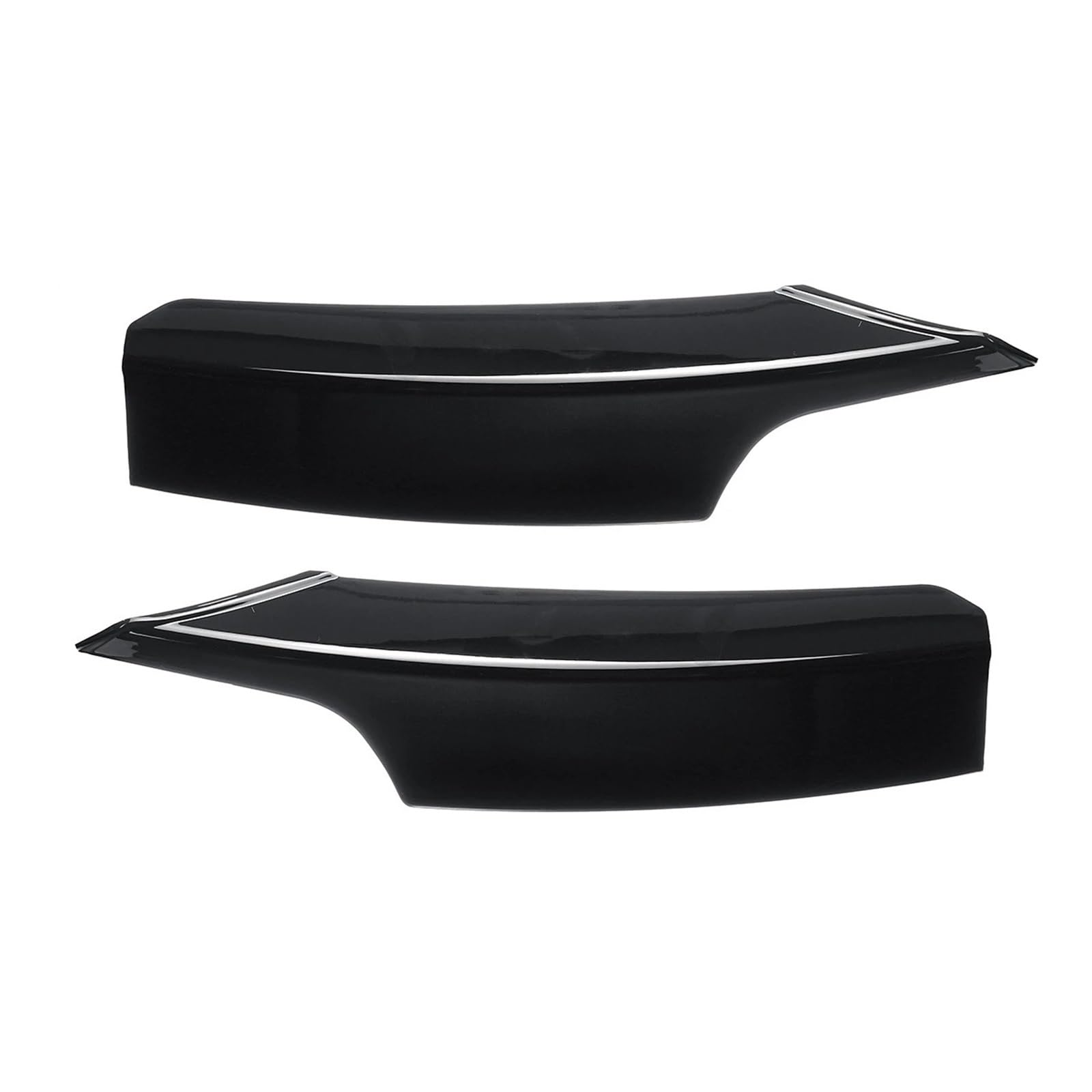 Auto Frontspoiler Lippe Für F30 F31 Für M Für Sport 2012-2019 1 Paar Auto Front Lip Splitter Canards Lampe Augenbraue Rahmen Auto Frontlippe Spoiler(Type B-Glossy Black) von ZHANGWENLING