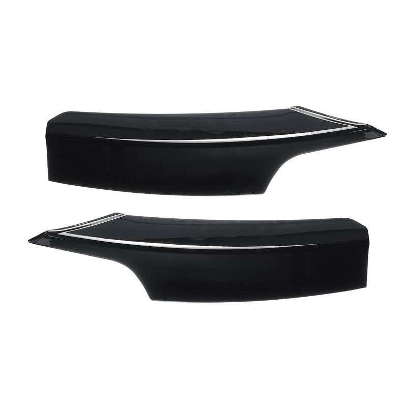 Auto Frontspoiler Lippe Für F30 F31 Für M Für Sport 2012-2019 1 Paar Auto Front Lip Splitter Canards Lampe Augenbraue Rahmen Auto Frontlippe Spoiler(Type B-Glossy Black) von ZHANGWENLING