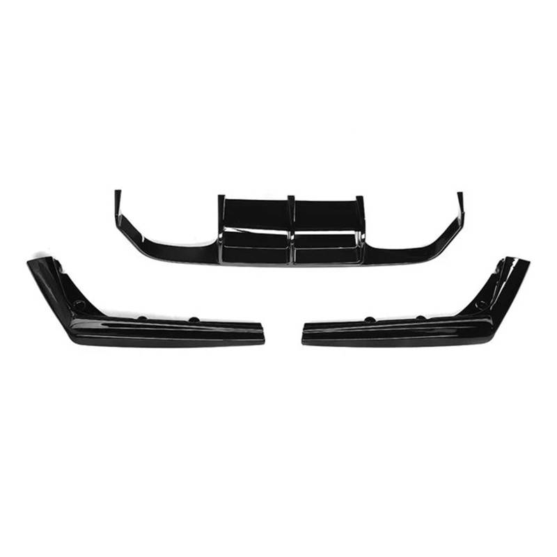 Auto Frontspoiler Lippe Für F80 Für M3 Für F82 F83 Für M4 2015-2020 3PCS Heckschürze Diffusor Spoiler Lip Unteren Körper Kit Hinten Schutz Auto Frontlippe Spoiler(Glossy Black) von ZHANGWENLING