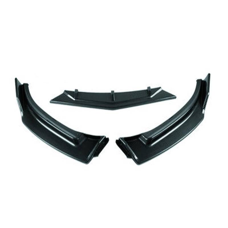 Auto Frontspoiler Lippe Für Mazda 3 Für Axela 2014 2015 2016 2017 2018 3Pcs Auto Frontschürze Spoiler Lip Body Kits Auto Frontlippe Spoiler(Carbon Fiber Look) von ZHANGWENLING