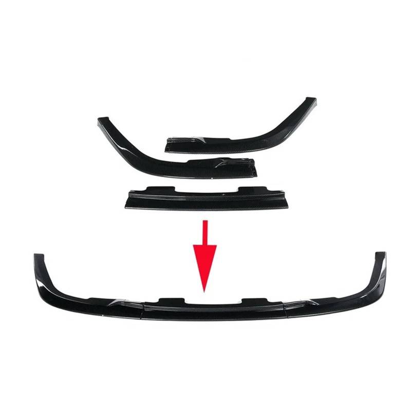 Auto Frontspoiler Lippe Für Subaru Für Impreza Für WRX Für Sti S204 2006 2007 Auto Vorderen Stoßfänger Lip Body Kit Spoiler Splitter Deflektor Lip Auto Frontlippe Spoiler(Carbon Fiber Look) von ZHANGWENLING