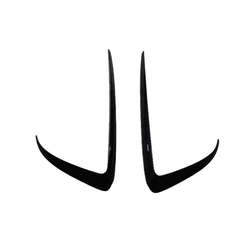 Auto Frontspoiler Lippe Für Tesla Für Modell 3 Für Y 2017-2024 Auto Front Nebel Licht Körper Kit Lampen Klinge Trim Spoiler Wind Messer Stoßstange 2Pcs Auto Frontlippe Spoiler(Model Y Carbon Look) von ZHANGWENLING