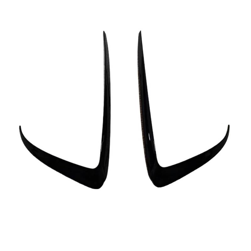 Auto Frontspoiler Lippe Für Tesla Für Modell 3 Für Y 2017-2024 Auto Front Nebel Licht Körper Kit Lampen Klinge Trim Spoiler Wind Messer Stoßstange 2Pcs Auto Frontlippe Spoiler(Model Y Gloss Black) von ZHANGWENLING