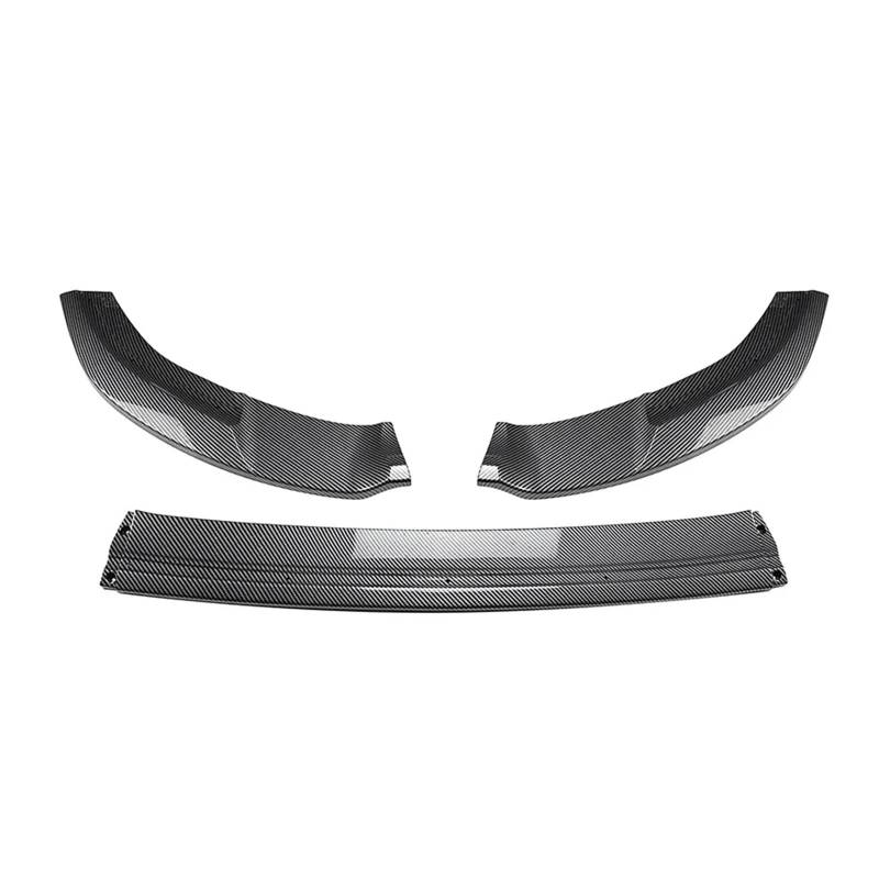 Auto Frontspoiler Lippe Für VW Für Golf 7 Für MK7 Für GTI Für R Für 2012-2017 Front Stoßstange Splitter Lip Spoiler Protector Auto Körper Kit Auto Frontlippe Spoiler(Carbon Look) von ZHANGWENLING