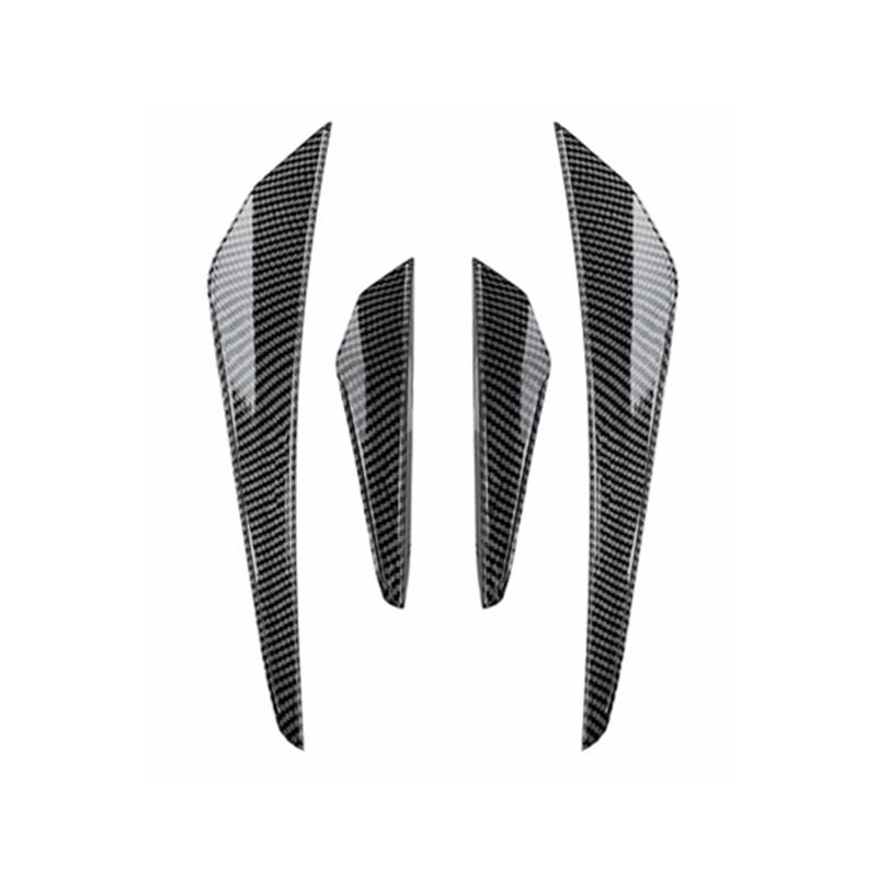 Auto Frontspoiler Lippe Für VW Für Golf 8 Für MK8 Für GTI Für GTD Für GTE Für Line 2020-2023 Front Lip Protector Ecke Diffusor Splitter Flossen Auto Frontlippe Spoiler(Carbon Look) von ZHANGWENLING