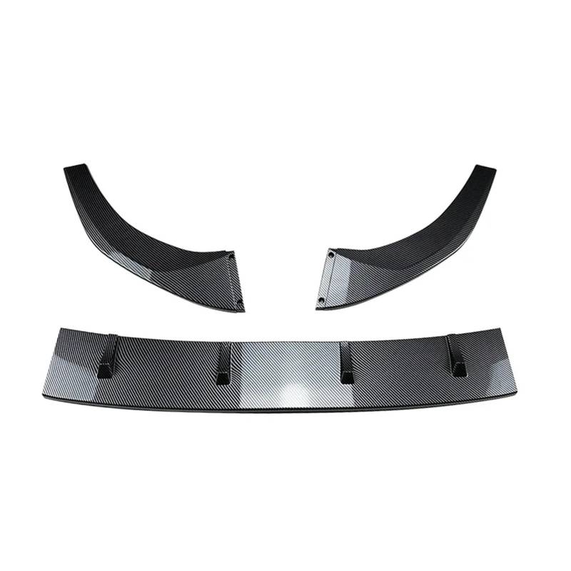 Auto Frontspoiler Lippe Für VW Für Golf 8 Für MK8 Für GTI Für GTD Für GTE Für R-linie 2020-2023 Auto Front Lip Spoiler Canard Lip Body Kit Auto Frontlippe Spoiler(Carbon Look) von ZHANGWENLING