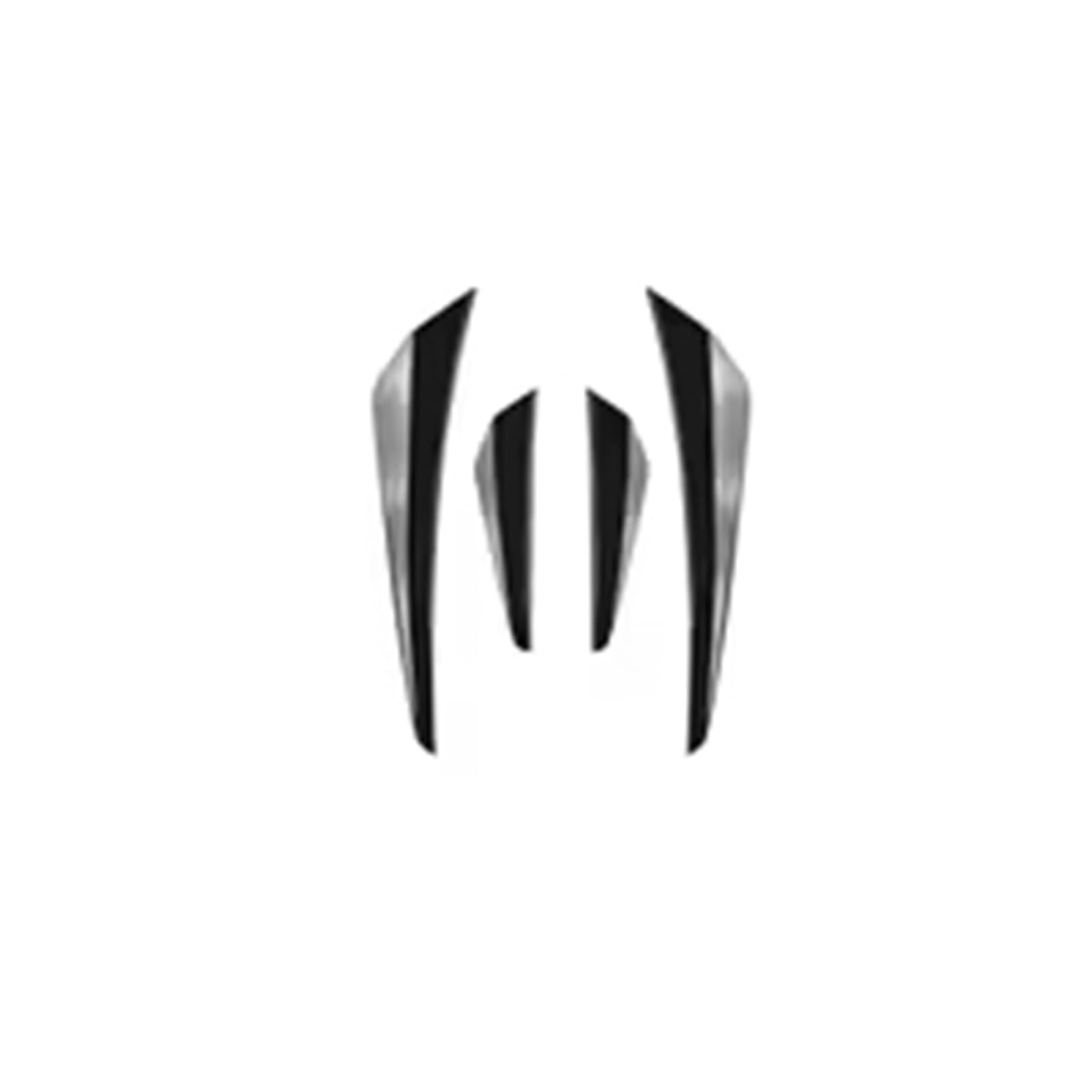 Auto Frontspoiler Lippe Für VW Für Golf 8 Für MK8 Für GTI Für R Für GTD Für GTE 2020-4X Front Lip Seite Spoiler Trim Intake Rahmen Körper Kit Auto Frontlippe Spoiler(Glossy Black) von ZHANGWENLING