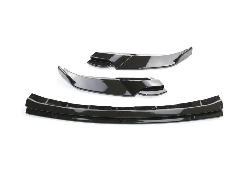 Auto Frontspoiler Lippe Für VW Für T-Roc Für TSI Für TDI 2017-2022 Auto Vorderen Stoßfänger Lip Spoiler Körper Kit Zubehör Auto Frontlippe Spoiler(Glossy Black) von ZHANGWENLING