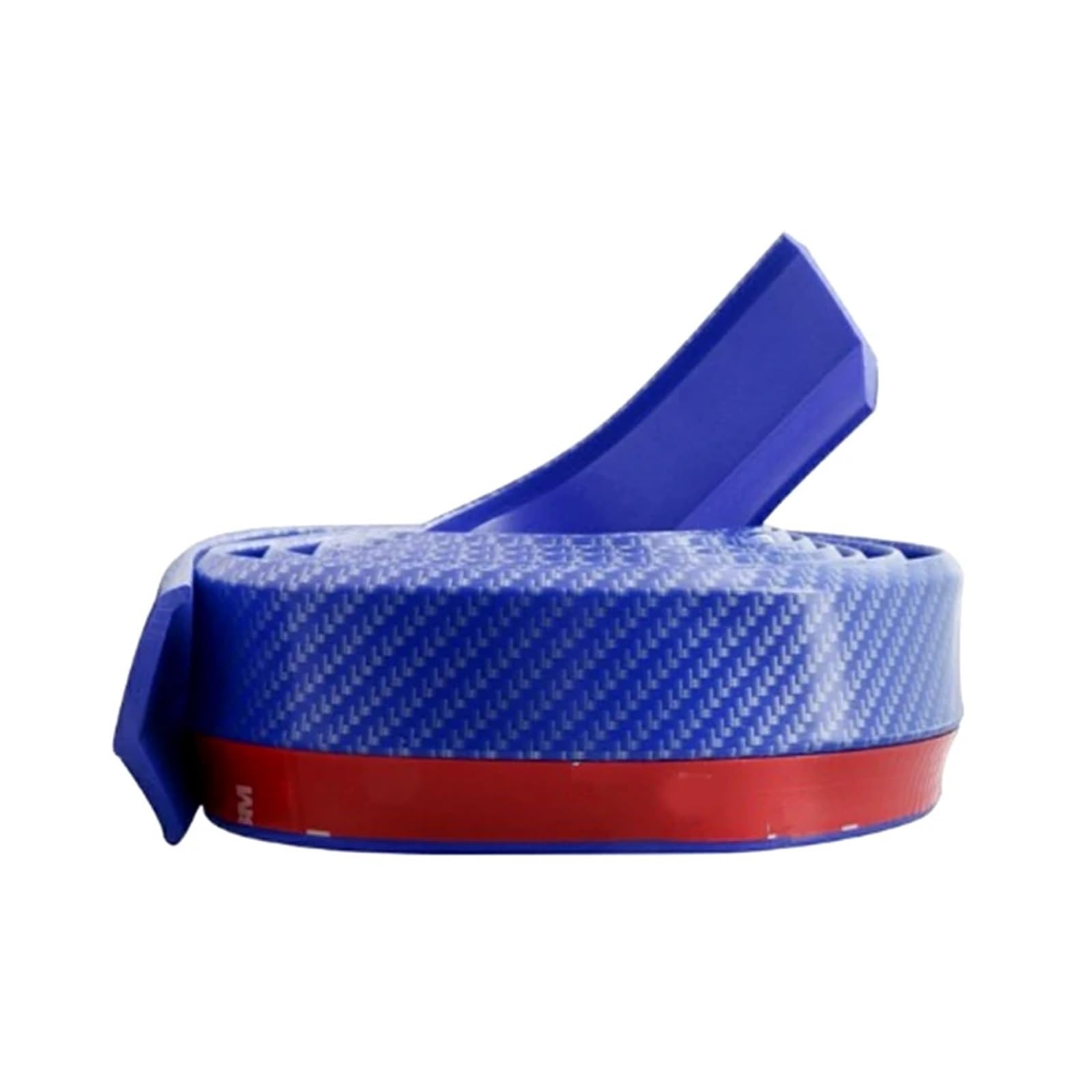 Auto Frontspoiler Lippe Universal Auto Vorderen Stoßfänger Anti Kollision Streifen Carbon Faser Gummi Streifen Auto Vorderen Stoßfänger Lippe Auto Lip Rock Schutz Auto Frontlippe Spoiler(Blau) von ZHANGWENLING