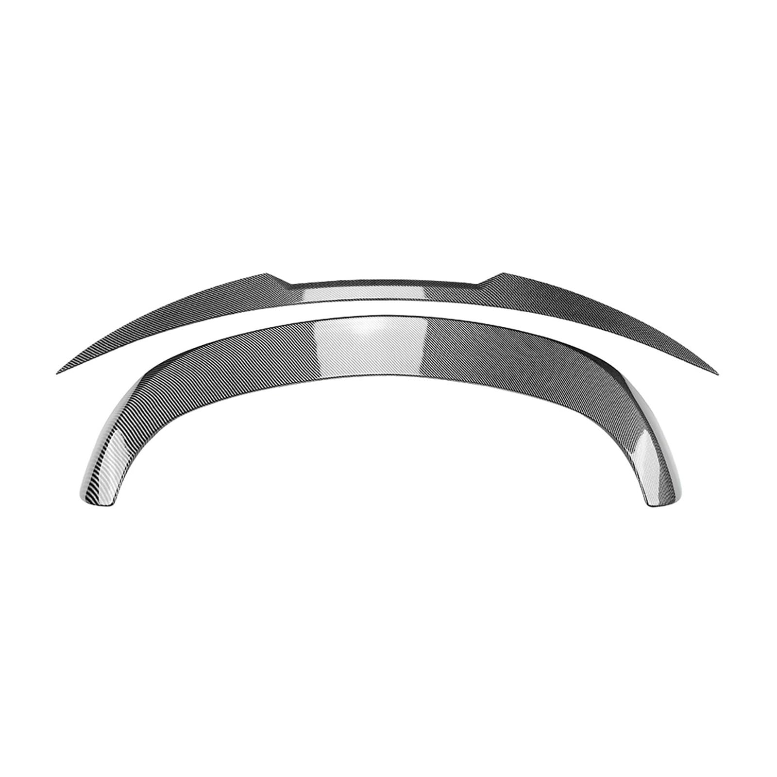 Heckspoiler Für Alfa Für Romeo Für Stelvio 2018-2024 4-Türer Hinten Mitte + Dach Spoiler Flügel Stamm Oberen Splitter Lip Heckflügel(Carbon Fiber Look) von ZHANGWENLING