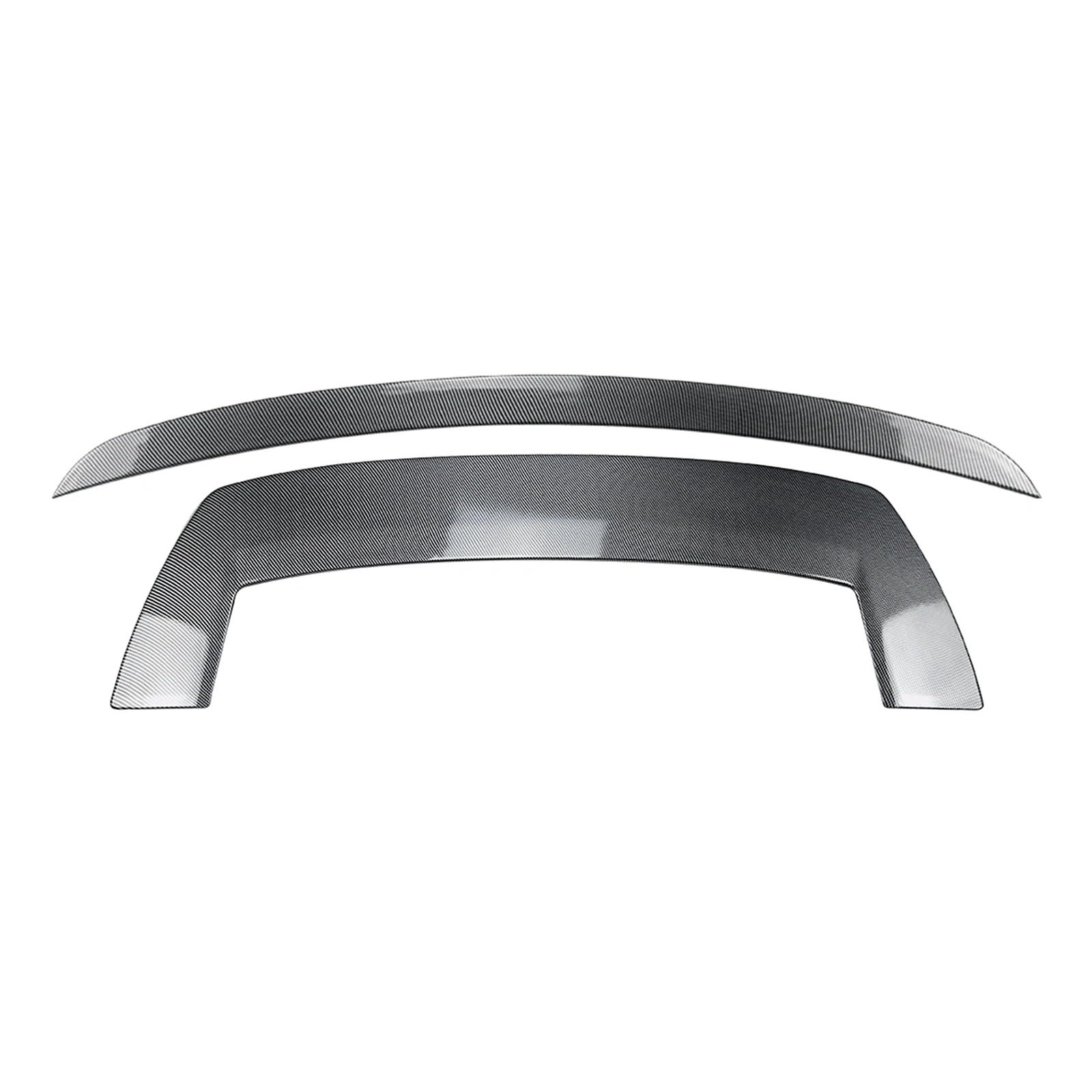 Heckspoiler Für Jeep Für Grand Für Cherokee SRT 2012-2021 Hinten Dach Spoiler Flügel & Mid Lip Schwanz Trim Stamm Deckel Heckflügel(Carbon Fiber Surface) von ZHANGWENLING
