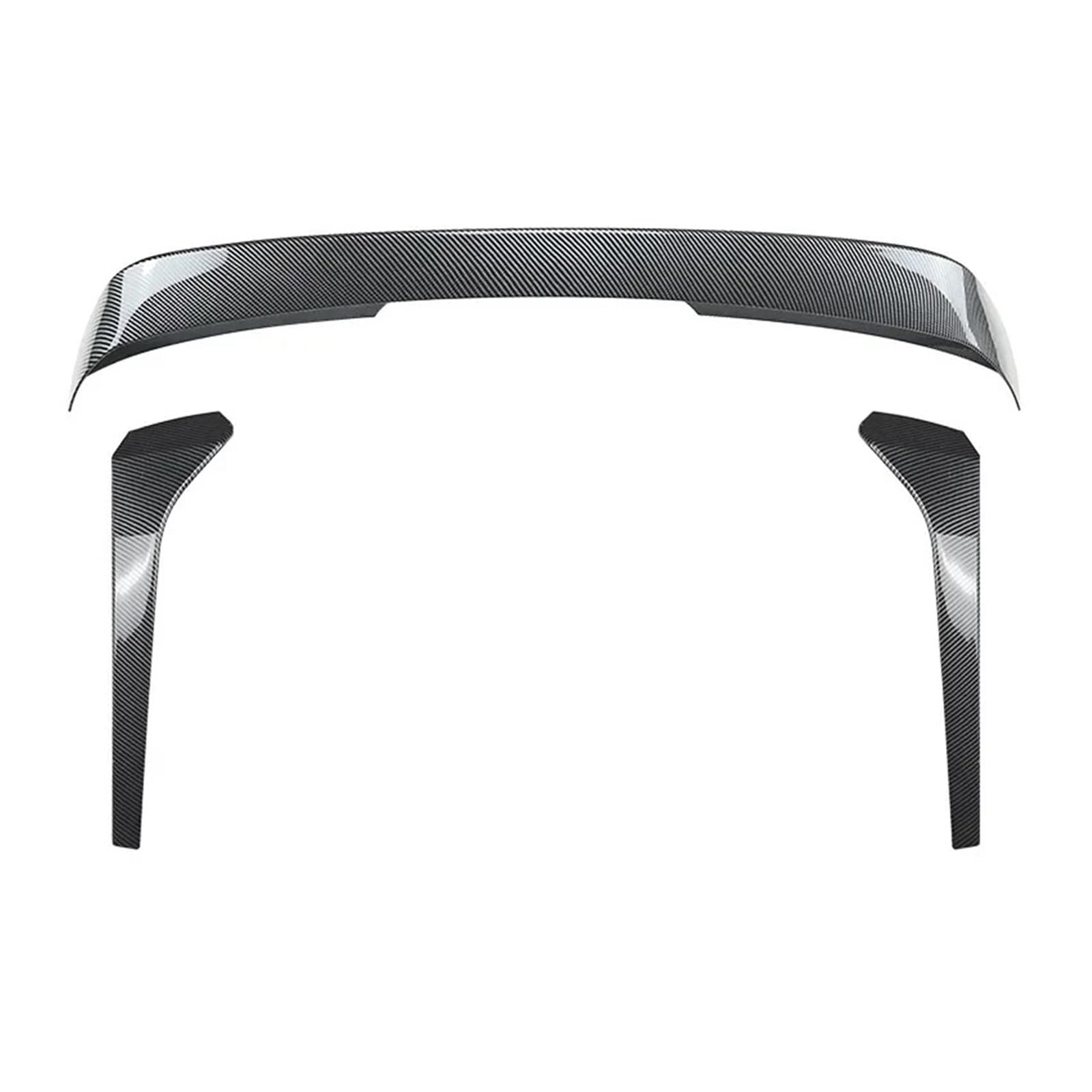 Heckspoiler Für VW Für Tiguan MK2 2017-2023 Hinten Dach Seite Spoiler Flügel Stamm Seite Flügel Splitter Abdeckung Aufkleber Heckflügel(Carbon Look Set) von ZHANGWENLING