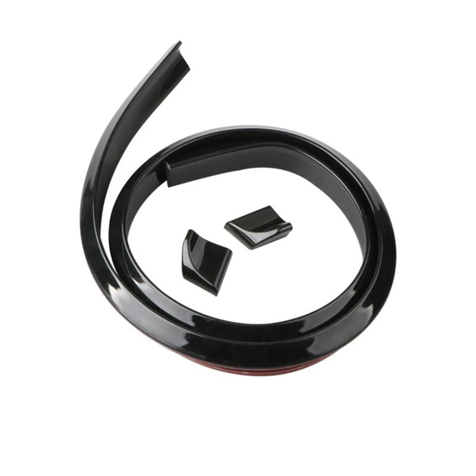 Heckspoiler Universal Dachspoiler 1,5 M Auto-Styling 5D Carbon Gummi Heckspoiler DIY Refit Spoiler Heckflügel(4.5CM Bright Black) von ZHANGWENLING
