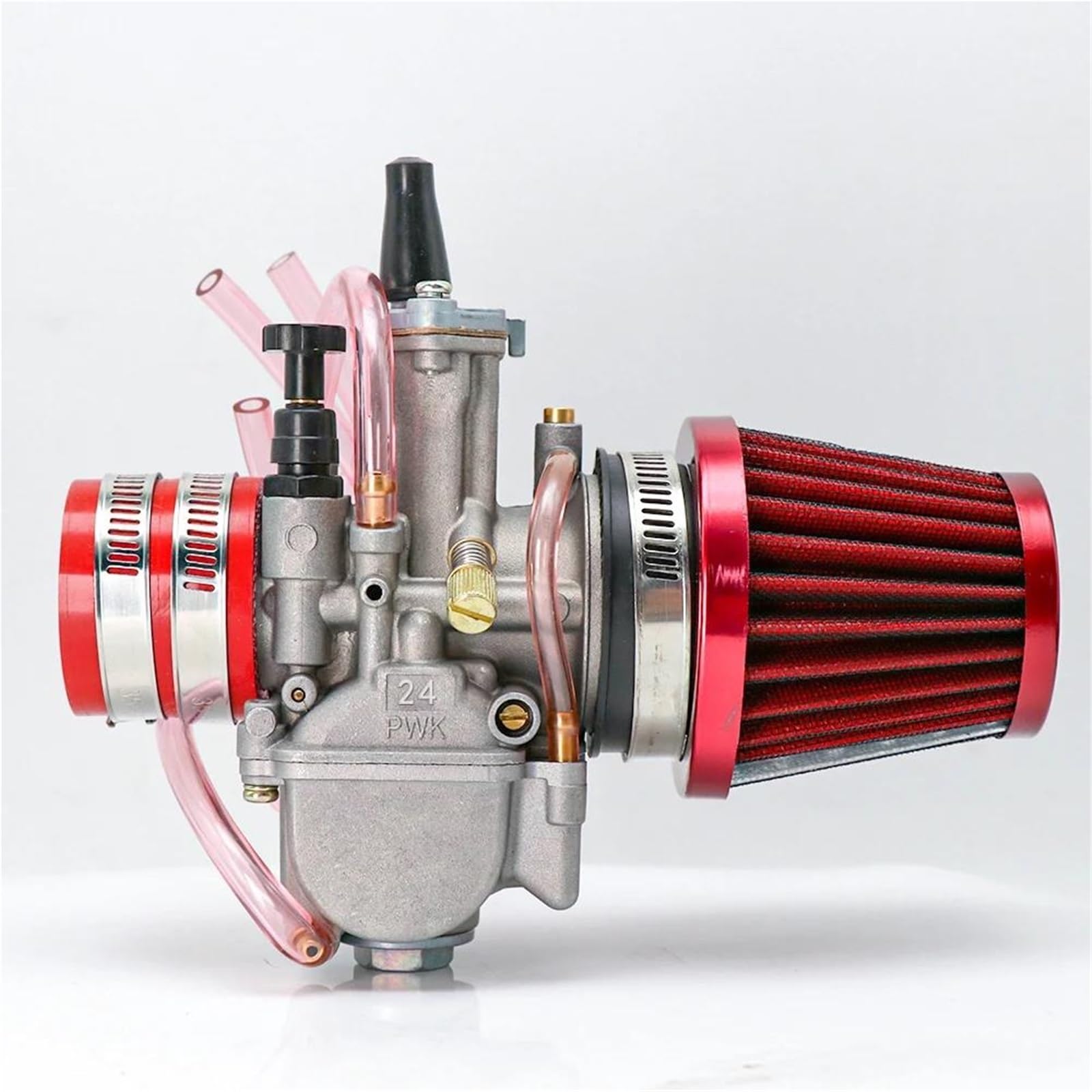 Motorrad Carburetor Für 2T 4T PWK 21 24 26 28 30 32 34mm Motorrad Vergaser Carb Mit Luftfilter ATV Buggy Quad Dirt Bike Vergaser Motor(J) von ZHANGWENLING