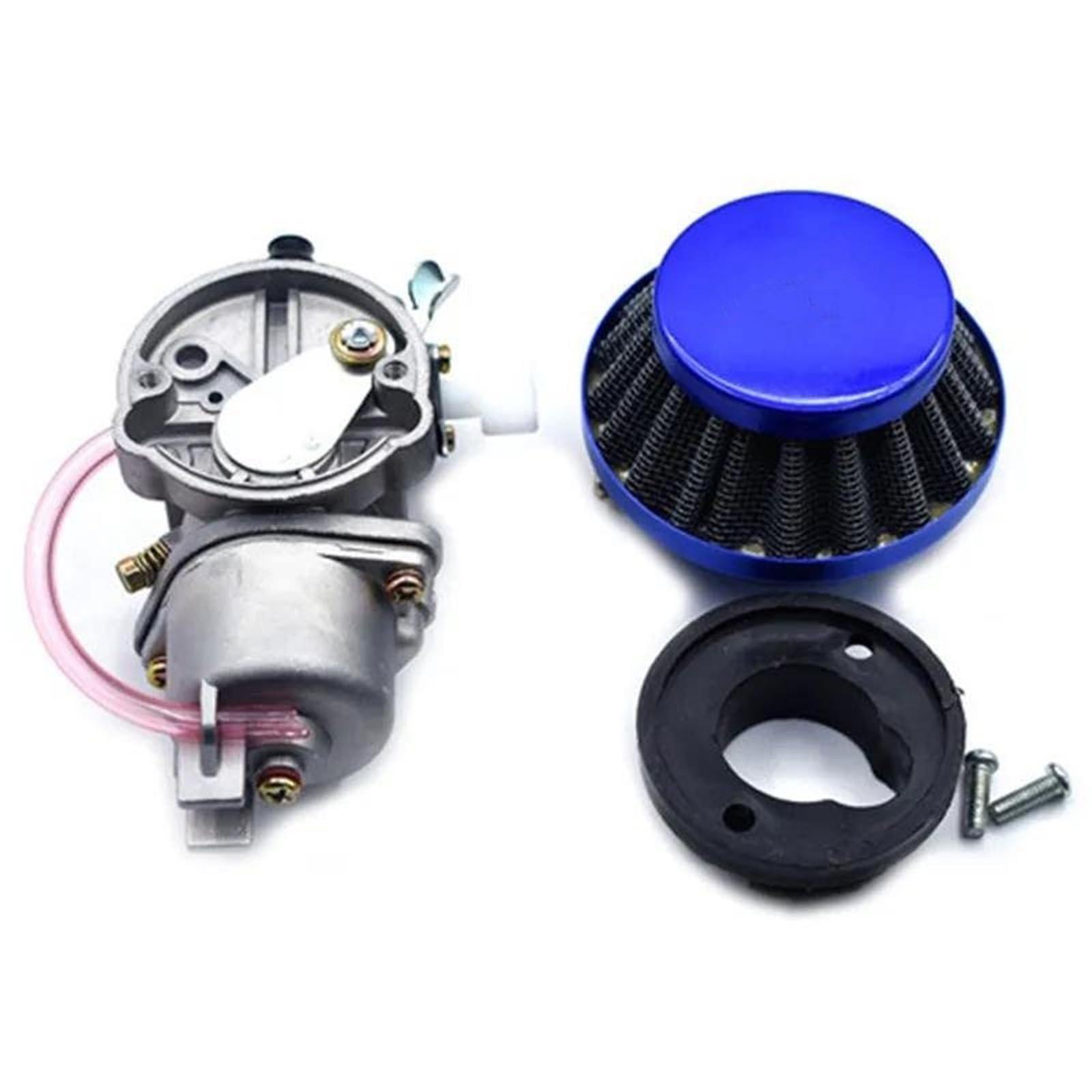 Motorrad Carburetor Für 47cc 49cc Für Mini Motor Dirt Pit Pocket Bike ATV Quad Go Kart Vergaser Mit 44mm Luftfilter Vergaser Motor(Blue-PPR) von ZHANGWENLING