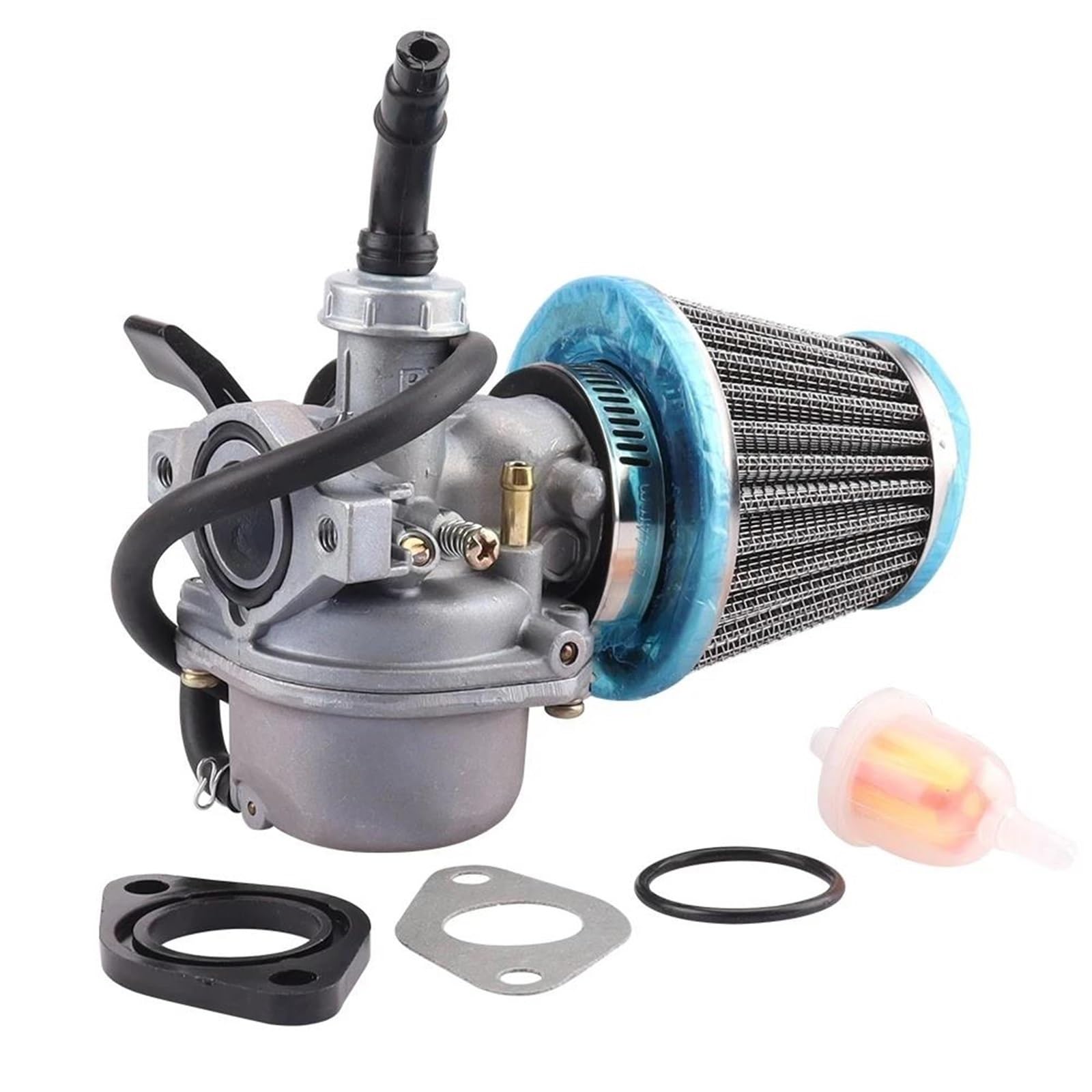 Motorrad Carburetor Für 50 70 90 110cc PZ19 ATV Quad 4 Wheeler Dirt Bike ATV Roller Moped Motorrad Vergaser Mit Luftfilter Vergaser Motor(PZ19 Kit) von ZHANGWENLING