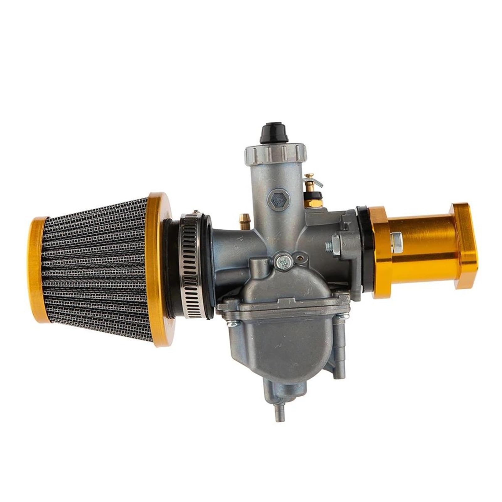 Motorrad Carburetor Für Predator 212cc 196cc CT200U BT200X CT 200 U BT 200 X Für Mini Bike KT196 Go Kart GX160 GX200 6,5 Hp Klon Motor Luftfilter Vergaser Vergaser Motor(Gold) von ZHANGWENLING