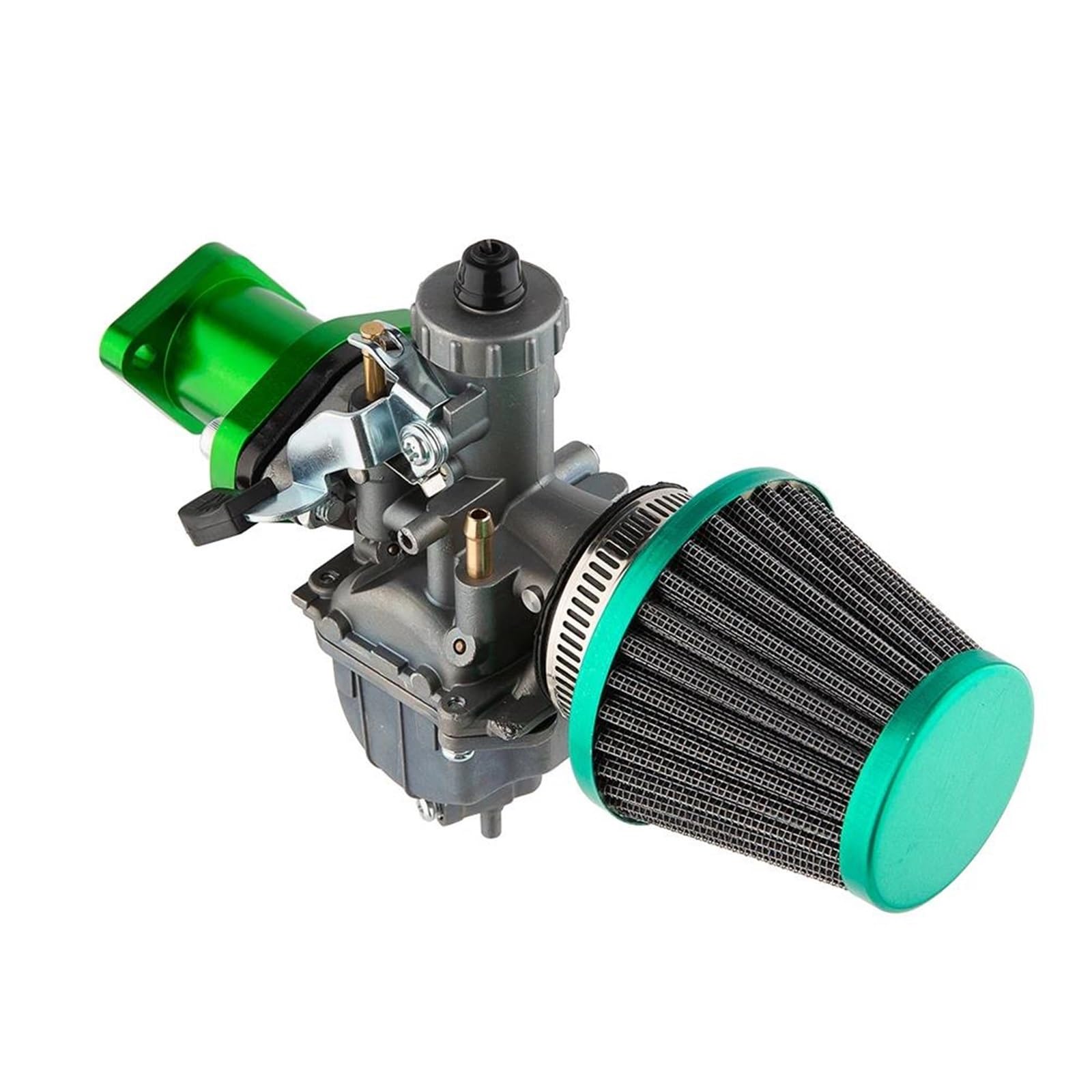 Motorrad Carburetor Für Predator 212cc 196cc CT200U BT200X CT 200 U BT 200 X Für Mini Bike KT196 Go Kart GX160 GX200 6,5 Hp Klon Motor Luftfilter Vergaser Vergaser Motor(Grün) von ZHANGWENLING