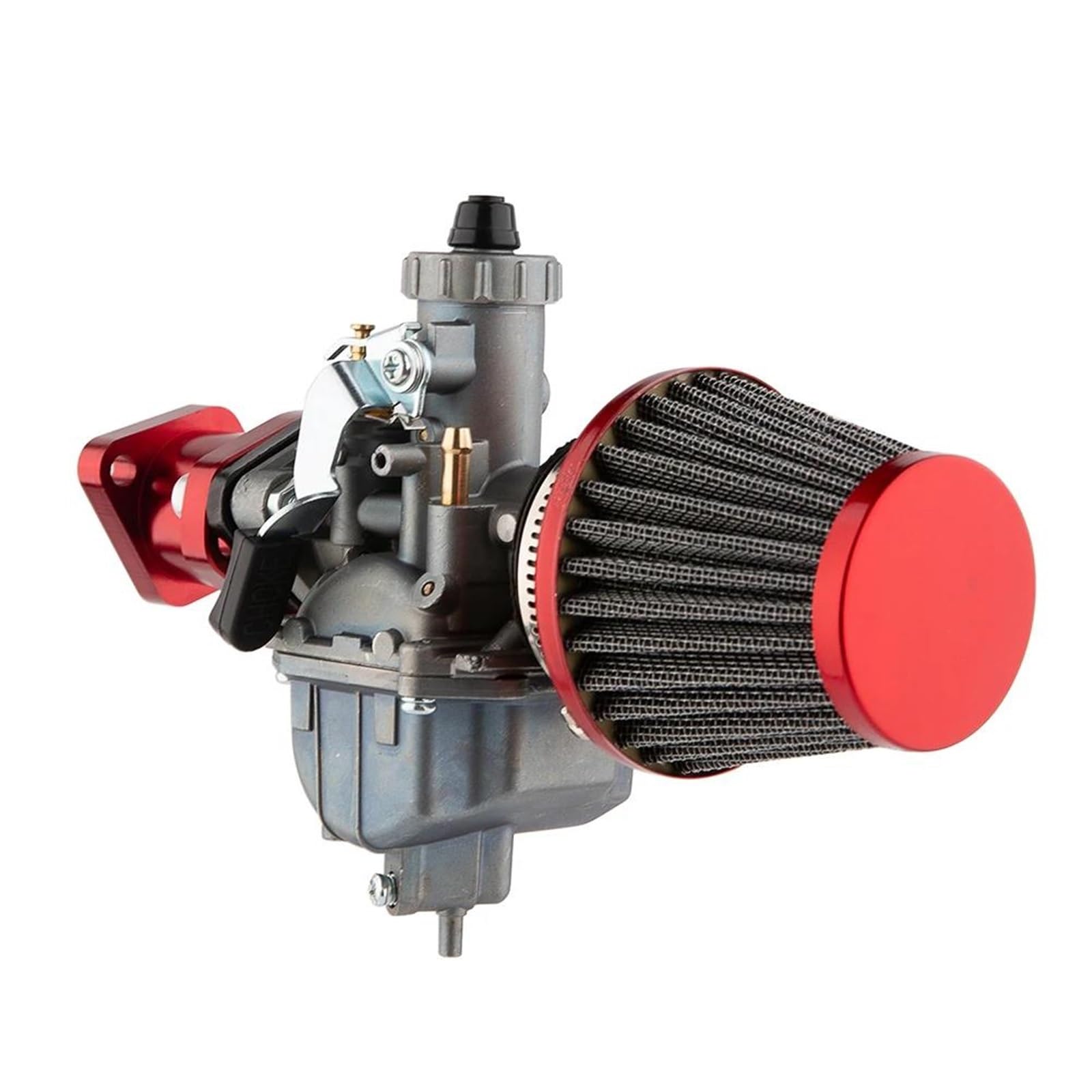 Motorrad Carburetor Für Predator 212cc 196cc CT200U BT200X CT 200 U BT 200 X Für Mini Bike KT196 Go Kart GX160 GX200 6,5 Hp Klon Motor Luftfilter Vergaser Vergaser Motor(RED) von ZHANGWENLING