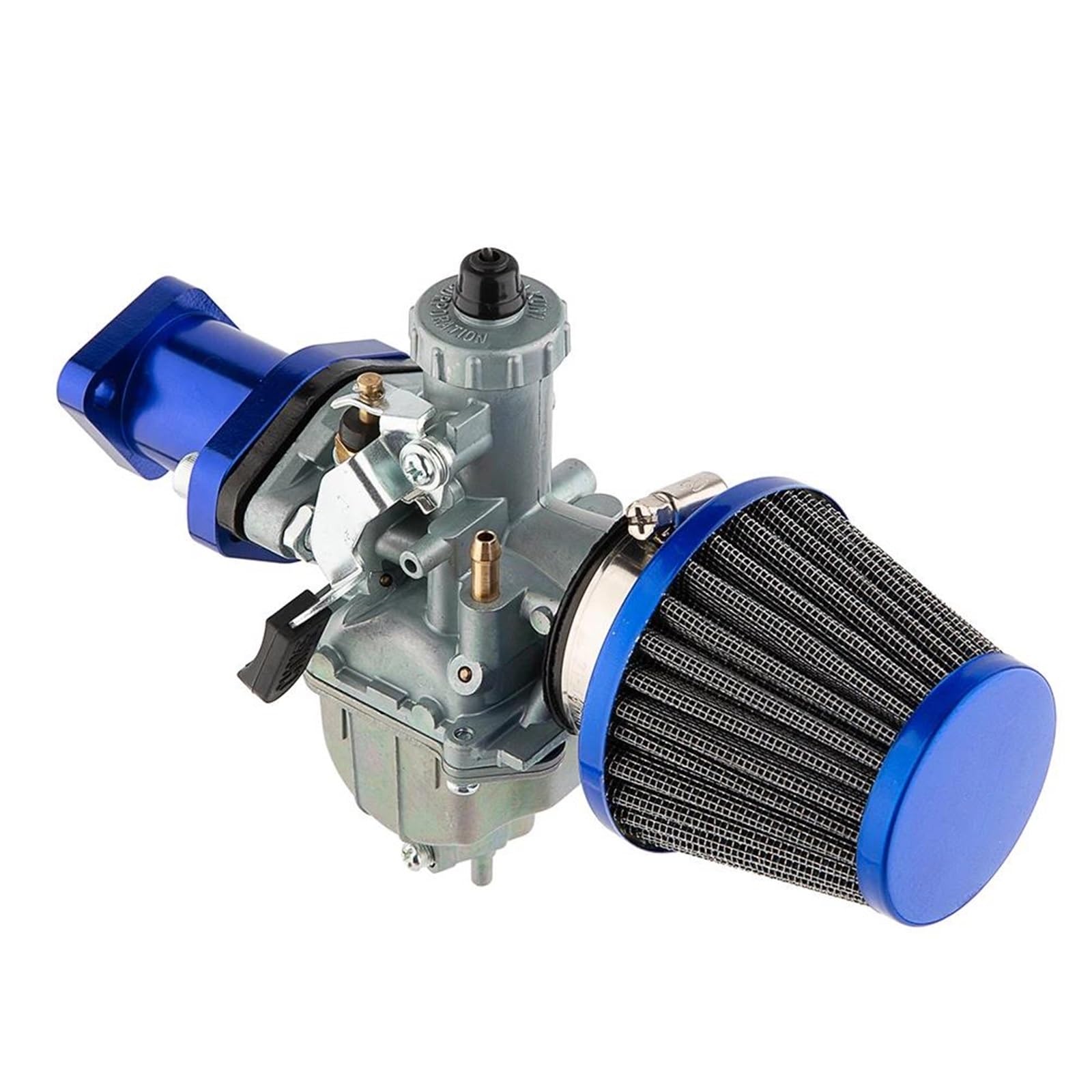 Motorrad Carburetor Für Predator 212cc 196cc Coleman CT200U BT200X Für Mini Bike KT196 Go Kart GX160 GX200 6.5 Hp Klon Motor Luftfilter VM22 Vergaser Vergaser Motor(Blau) von ZHANGWENLING