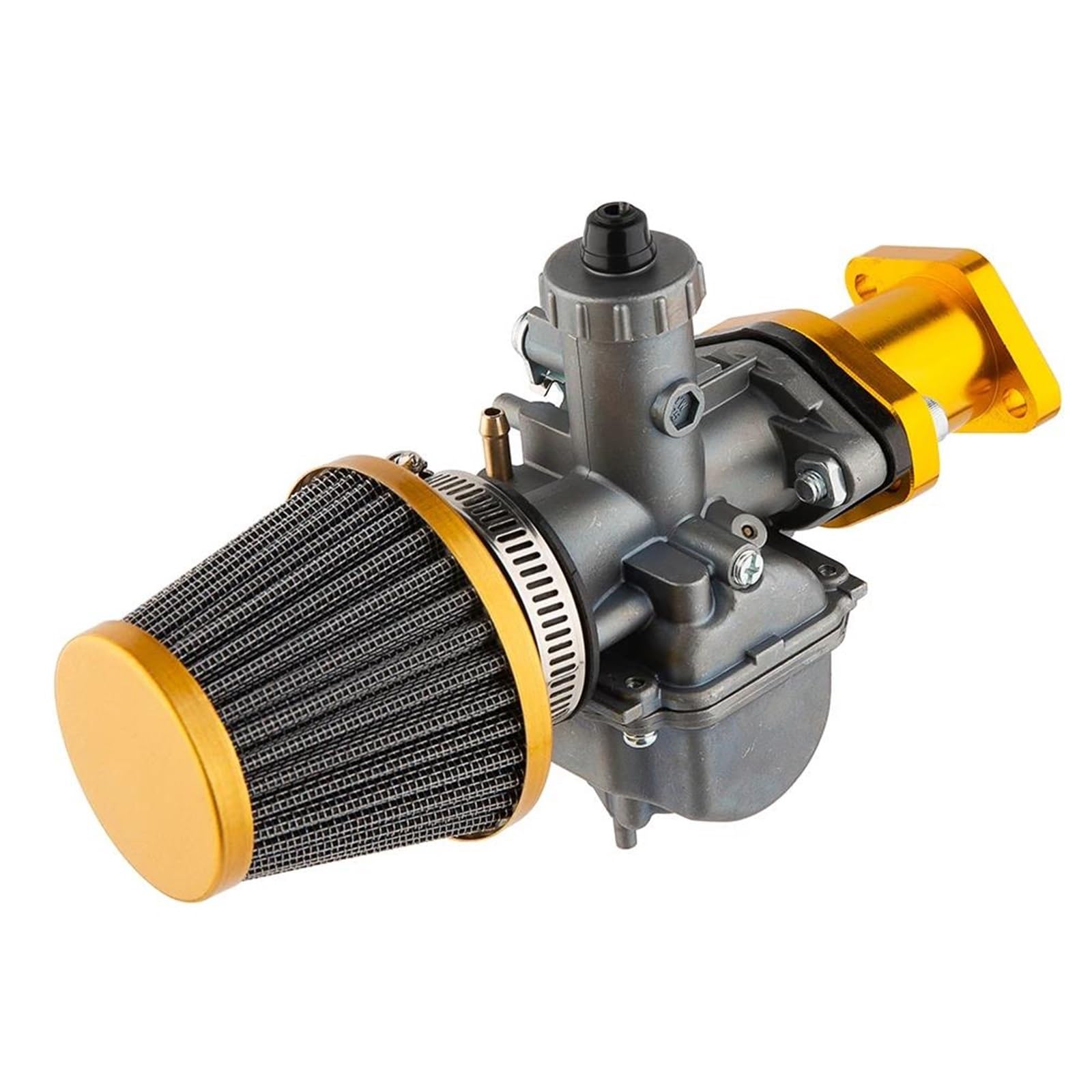 Motorrad Carburetor Für Predator 212cc 196cc Coleman CT200U BT200X Für Mini Bike KT196 Go Kart GX160 GX200 6.5 Hp Klon Motor Luftfilter VM22 Vergaser Vergaser Motor(Gold) von ZHANGWENLING