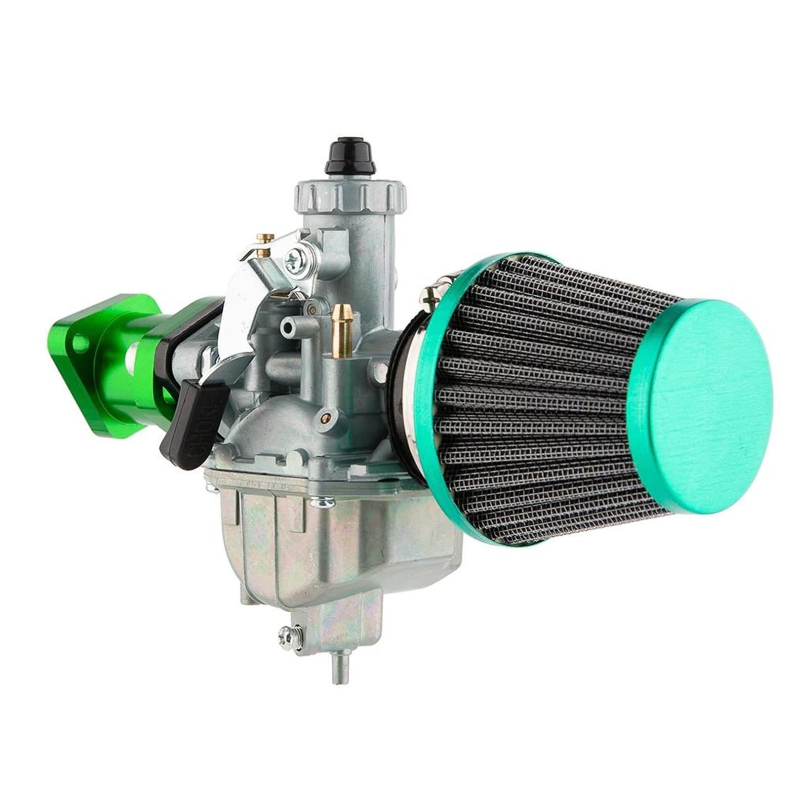 Motorrad Carburetor Für Predator 212cc 196cc Coleman CT200U BT200X Für Mini Bike KT196 Go Kart GX160 GX200 6.5 Hp Klon Motor Luftfilter VM22 Vergaser Vergaser Motor(Grün) von ZHANGWENLING