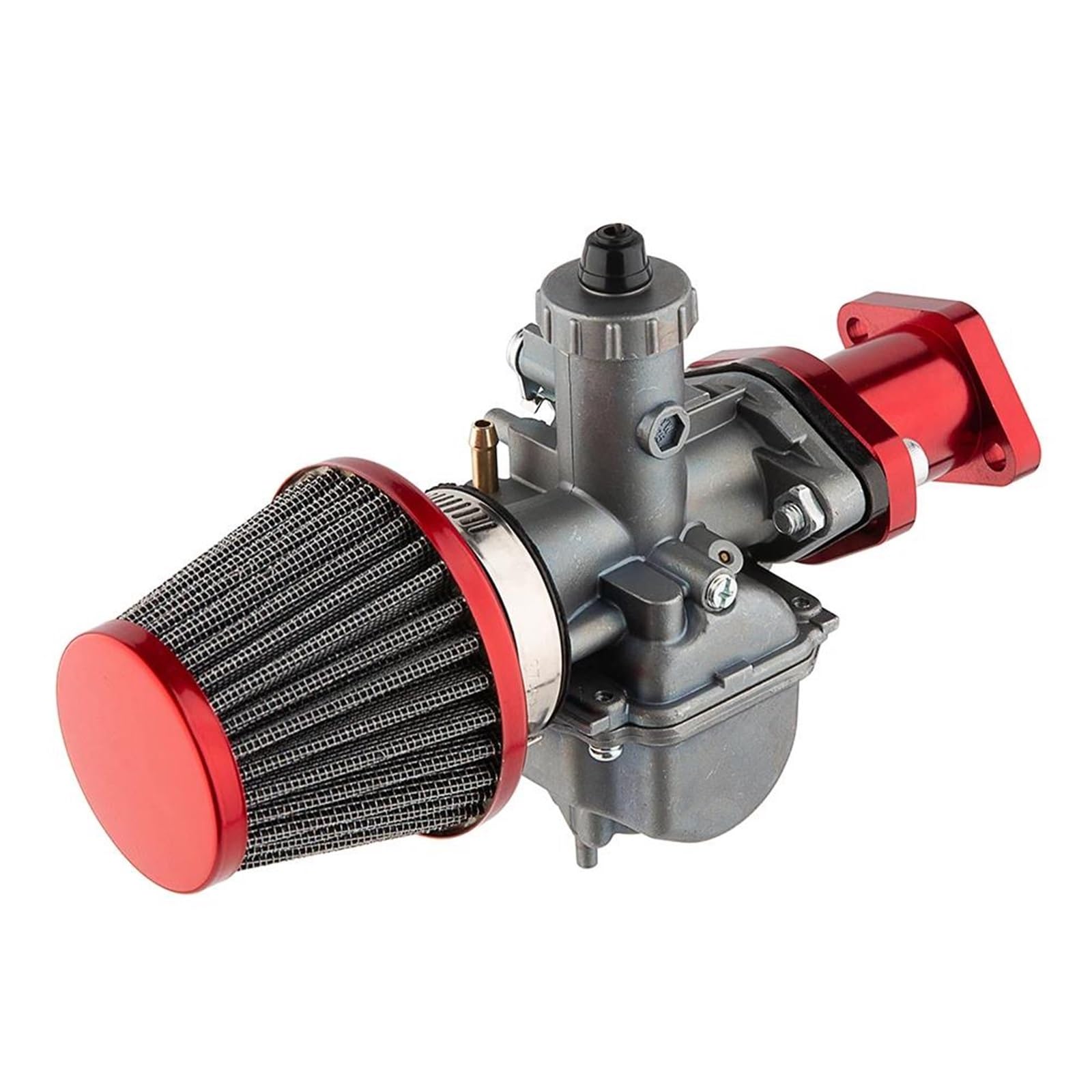 Motorrad Carburetor Für Predator 212cc 196cc Coleman CT200U BT200X Für Mini Bike KT196 Go Kart GX160 GX200 6.5 Hp Klon Motor Luftfilter VM22 Vergaser Vergaser Motor(Red) von ZHANGWENLING