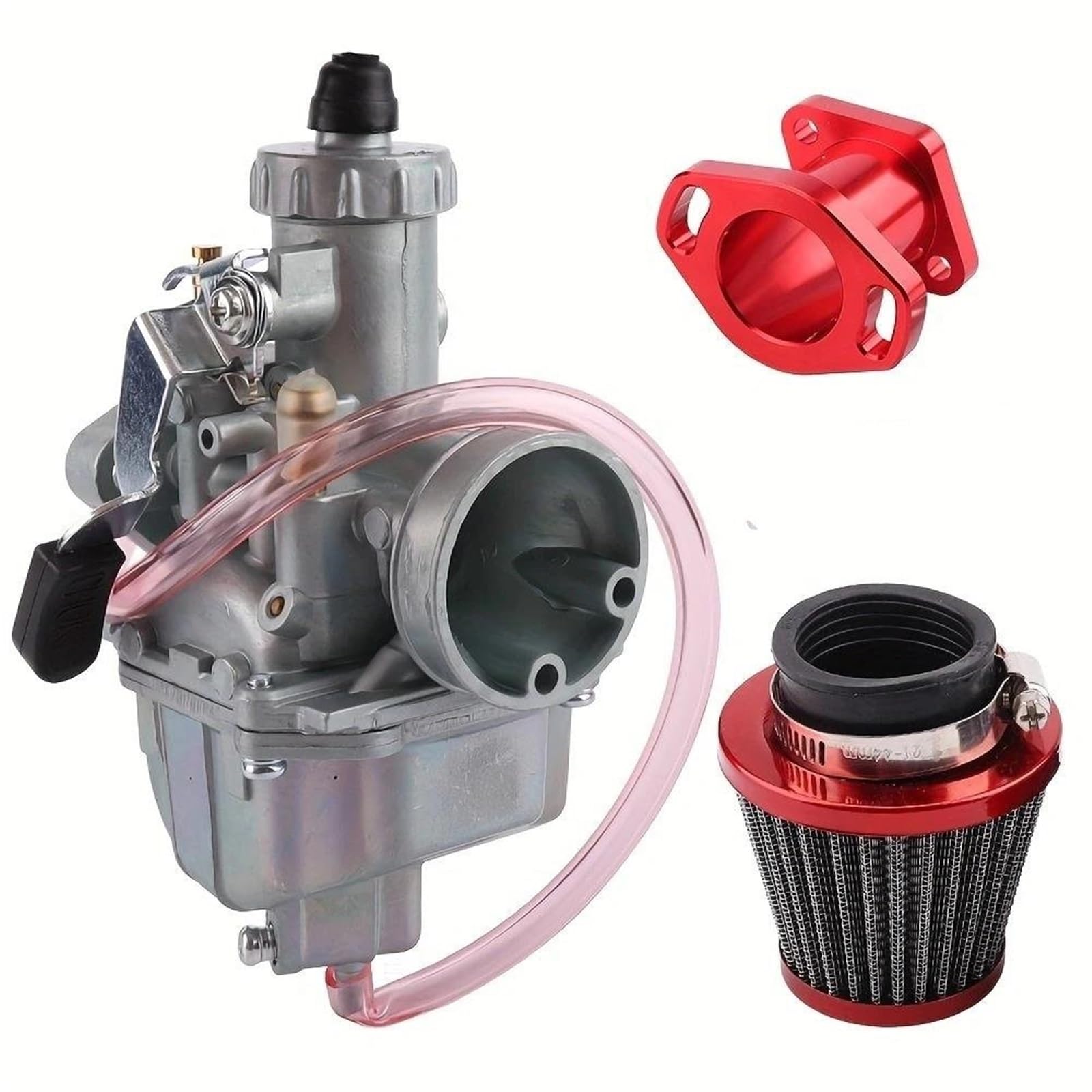 Motorrad Carburetor Für Predator 212cc 196cc GX160 GX200 GX 160 GX 200 VM22 26mm Vergaser Performance Ansaugrohr Mainfold 38mm Luftfilter Kit Vergaser Motor(Vm22 kit) von ZHANGWENLING