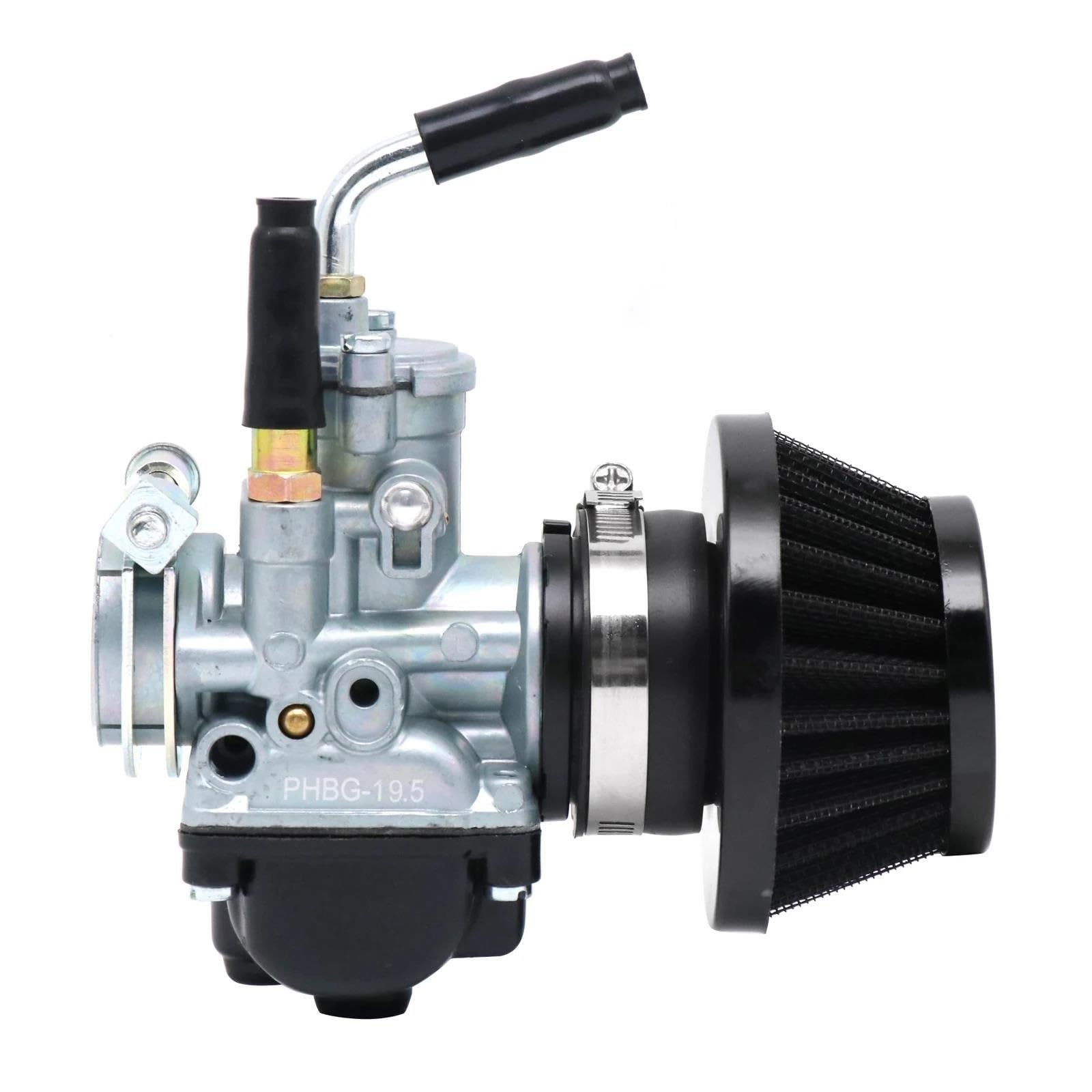 Motorrad Carburetor Für Roller Moped GY6 Jog SCL MOTOS Motorrad 17,5 19,5 21mm AD 4T 50-100cc Motor Vergaser Mit Luftfilter Vergaser Motor(19.5mm) von ZHANGWENLING