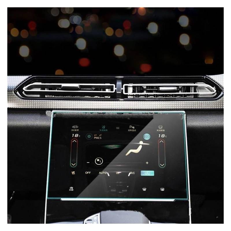 Auto Displayschutz Für BAIC Für Motor Für BAIC X7 Peking X7 2020 2021 2022 Klima Klimaanlage Anti-Scratch-Film Gehärtetem Glas Screen Protector Film GPS Transparent Displayschutzfolie von ZHANGZHENGYAO