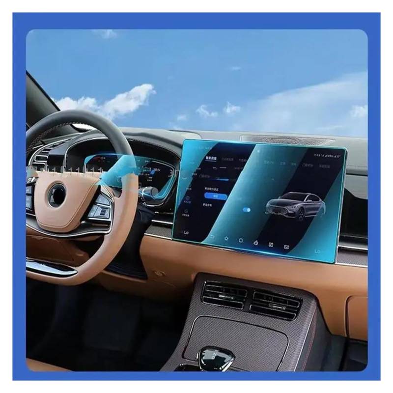 Auto Displayschutz Für BYD Für Han EV 2020 2021 2022 2023 15,6 Zoll Auto Infotainment Radio GPS Navigation Gehärtetem Glas Screen Protector Film GPS Transparent Displayschutzfolie von ZHANGZHENGYAO