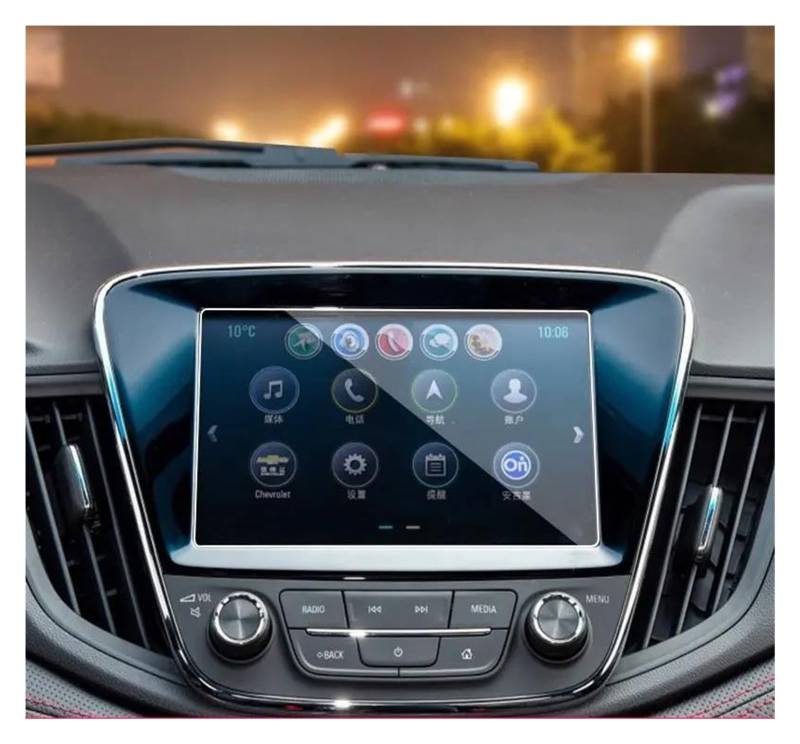 Auto Displayschutz Für Chevrolet Für Cavalier 2016 2017 2018 2019 2020 Anti Scratch Auto Gehärtetes Glas Auto GPS Navigation Screen Protector Film Aufkleber GPS Transparent Displayschutzfolie(Model 1) von ZHANGZHENGYAO