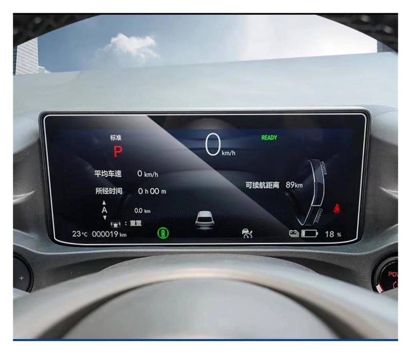 Auto Displayschutz Für ENS1 2022-2023 LCD GPS Navigation UND Dashboard Gehärtetes Glas Displayschutzfolie Zubehör GPS Transparent Displayschutzfolie(Dashboard) von ZHANGZHENGYAO