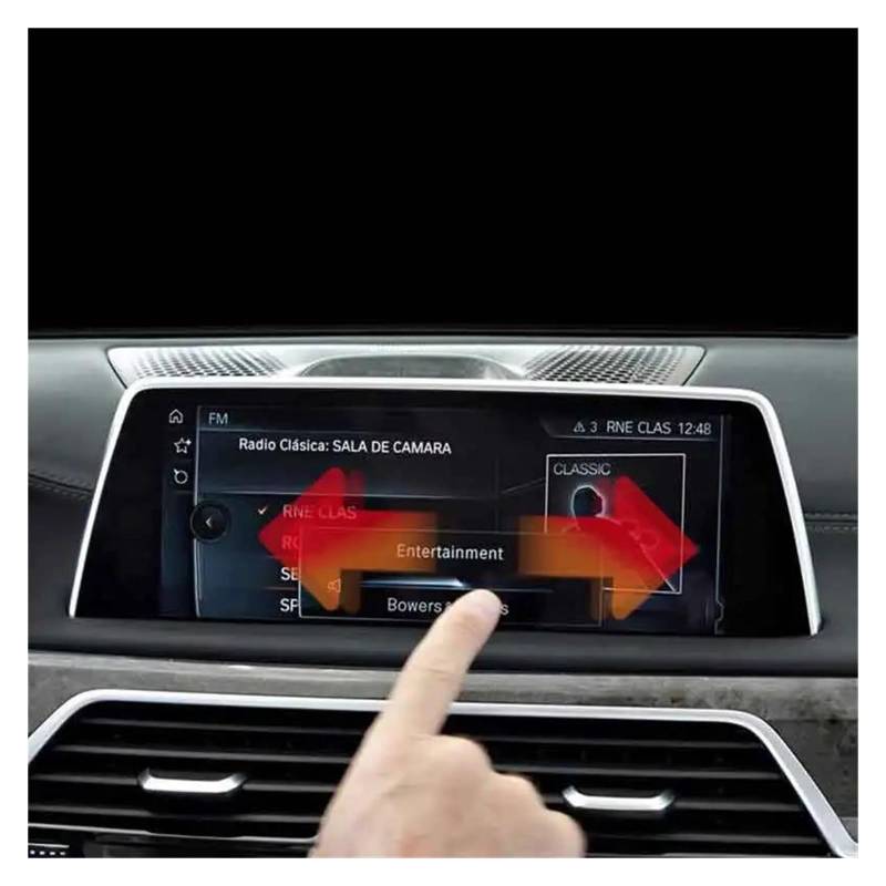 Auto Displayschutz Für G11 G12 Serie 7 2016-2021 GPS Navigation LCD Bildschirm Gehärtetes Glas Schutz Film Auto Innen Aufkleber Anti-Scratch GPS Transparent Displayschutzfolie(GPS 10.2inch) von ZHANGZHENGYAO