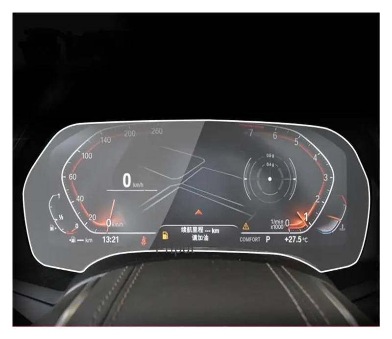Auto Displayschutz Für G20 G21 Serie 3 2020 2021 Auto GPS Navigation Schutz Film Gehärtetes Glas Screen Protector Refit Anti-Scratch-Film GPS Transparent Displayschutzfolie(Without Camera) von ZHANGZHENGYAO
