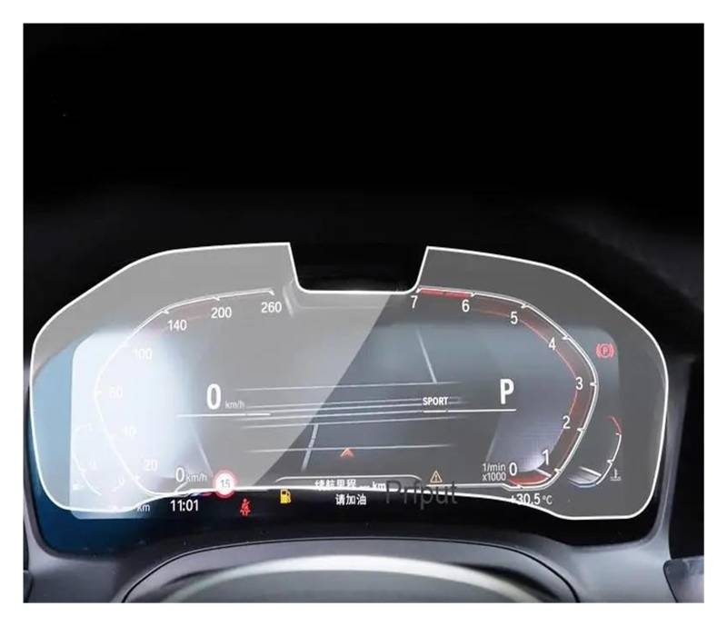 Auto Displayschutz Für G20 G21 Serie 3 2020 2021 Auto GPS Navigation Schutz Film Gehärtetes Glas Screen Protector Refit Anti-Scratch-Film GPS Transparent Displayschutzfolie(with Camera) von ZHANGZHENGYAO