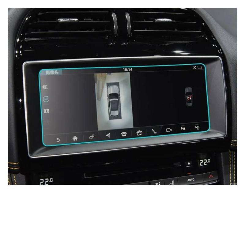 Auto Displayschutz Für Jaguar Für F-PACE Für XFL 2019 Zubehör Auto Gehärtetem Glas Bildschirm Navigation Schutz Film DVD GPS Multimedia LCD Schutz GPS Transparent Displayschutzfolie von ZHANGZHENGYAO