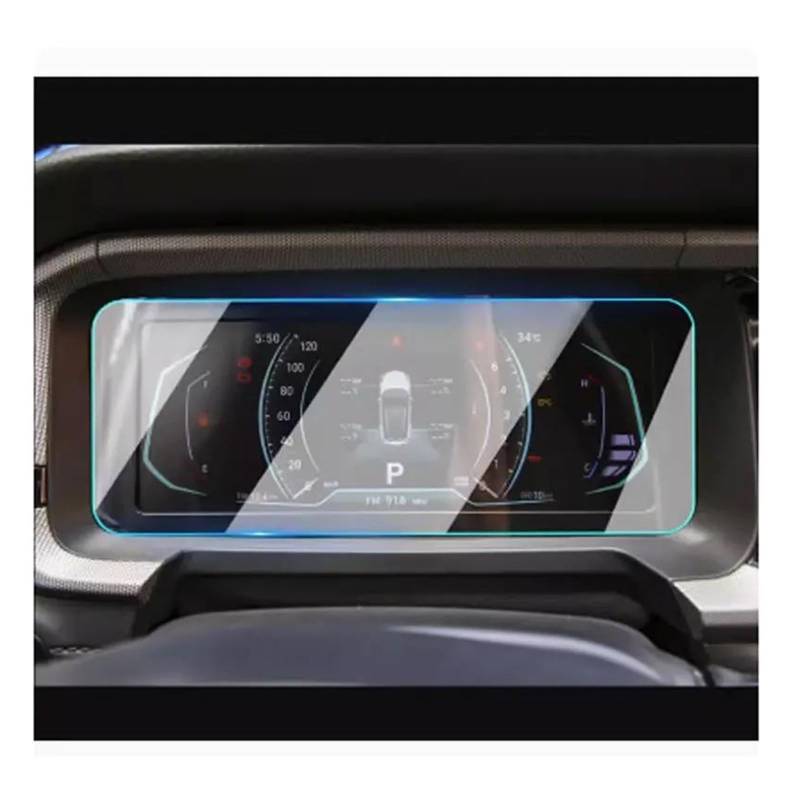 Auto Displayschutz Für Kaiyi Für X3 2022 2023 10,25 Zoll Auto Infotainment Radio GPS Navigation Screen Protector Film Gehärtetes Glas GPS Transparent Displayschutzfolie(for Instrument) von ZHANGZHENGYAO