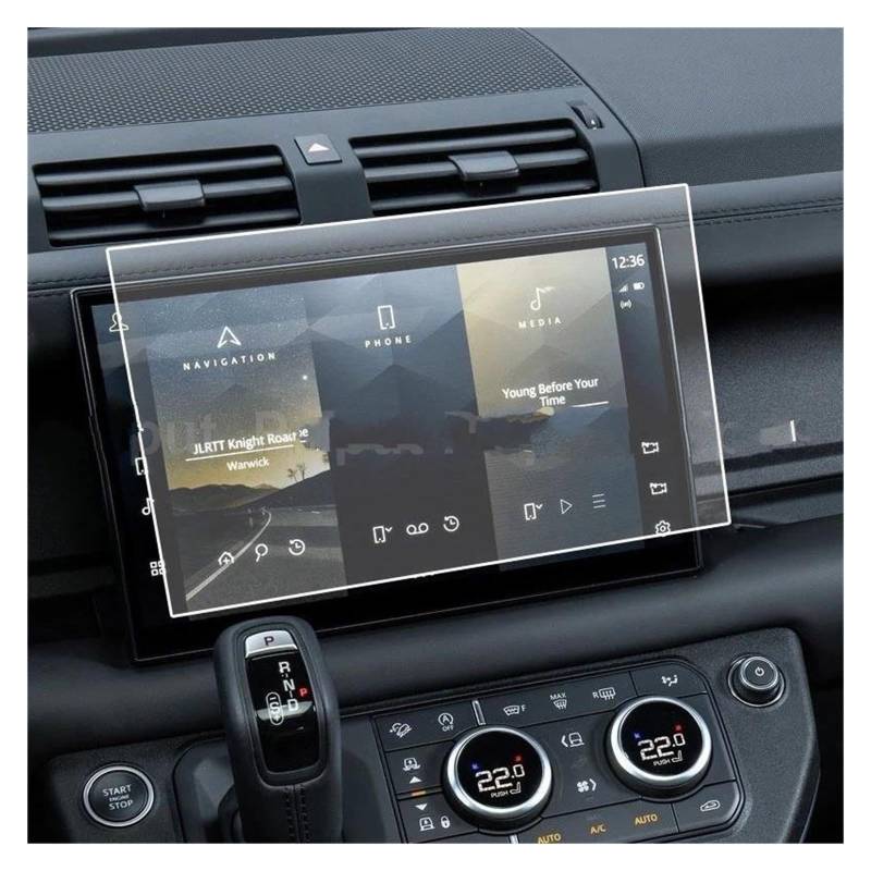 Auto Displayschutz Für Land Für Rover Für Defender 2022 Auto Navigation Screen Protector Gehärtetem Glas Schutz Film Auto Innen Aufkleber GPS Transparent Displayschutzfolie von ZHANGZHENGYAO