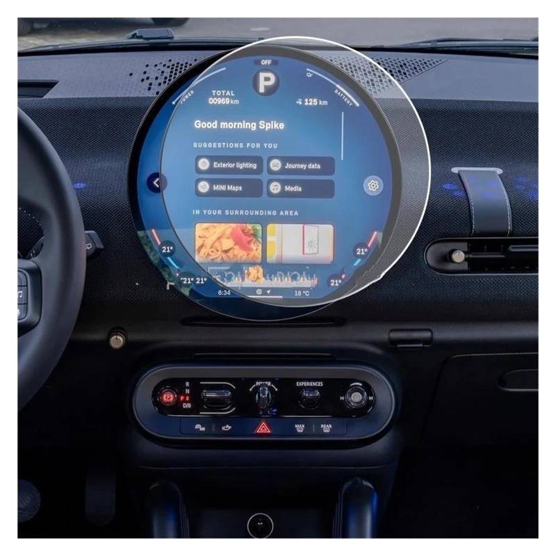 Auto Displayschutz Für Mini Für Aceman SE 2025 9,4 Zoll Auto Infotainment GPS Navigation Display Auto Gehärtetem Glas Screen Protector GPS Transparent Displayschutzfolie von ZHANGZHENGYAO
