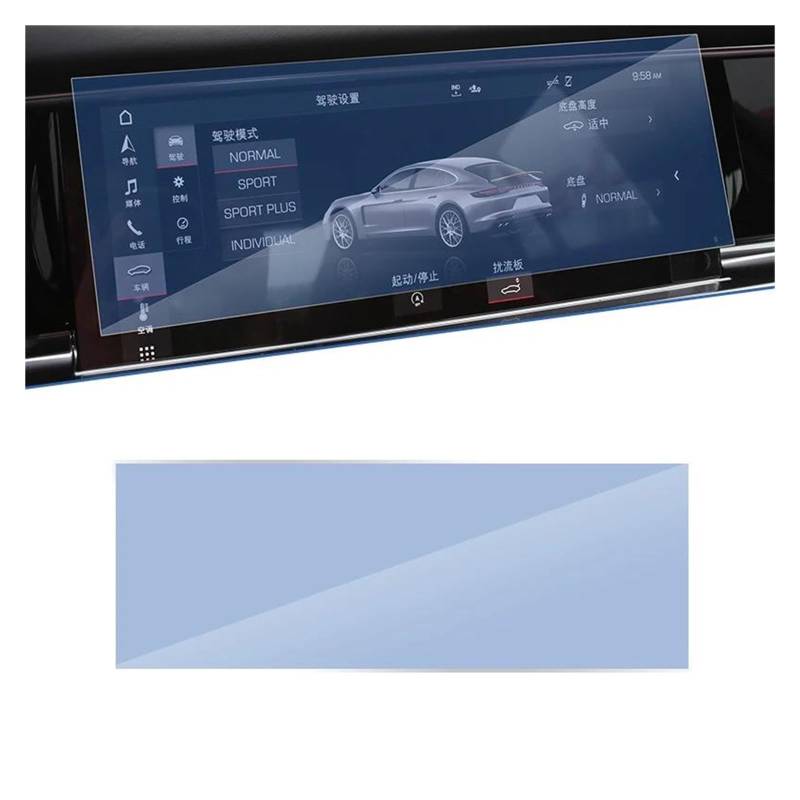 Auto Displayschutz Für Panamera 971 2017 2018 2019 2021 2022 Auto Navigation Film GPS Touch Full Screen Protector Gehärtetem Glas Zubehör GPS Transparent Displayschutzfolie von ZHANGZHENGYAO