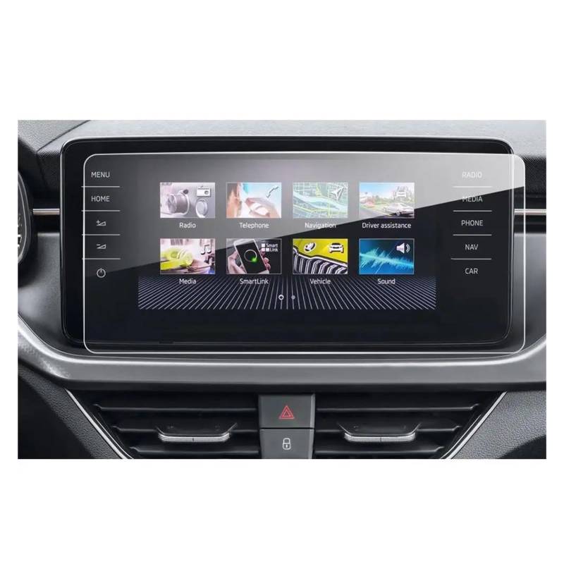 Auto Displayschutz Für Skoda Für Kamiq Für Scala Amundsen Für Fabia 2022 2023 9,2-Zoll Auto GPS Navigation Center Touch Display Screen Protector Film GPS Transparent Displayschutzfolie von ZHANGZHENGYAO