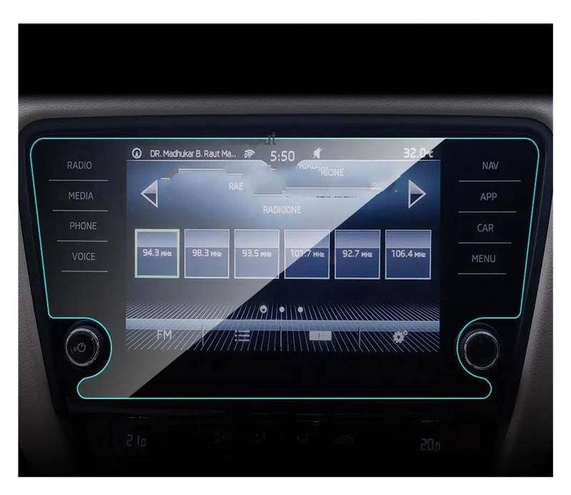 Auto Displayschutz Für Skoda Für Octavia 2018 2019 2020 Auto GPS Navigation Bildschirm Touch Screen LCD Display Schutz Film 8 Zoll PET Screen Protector GPS Transparent Displayschutzfolie von ZHANGZHENGYAO