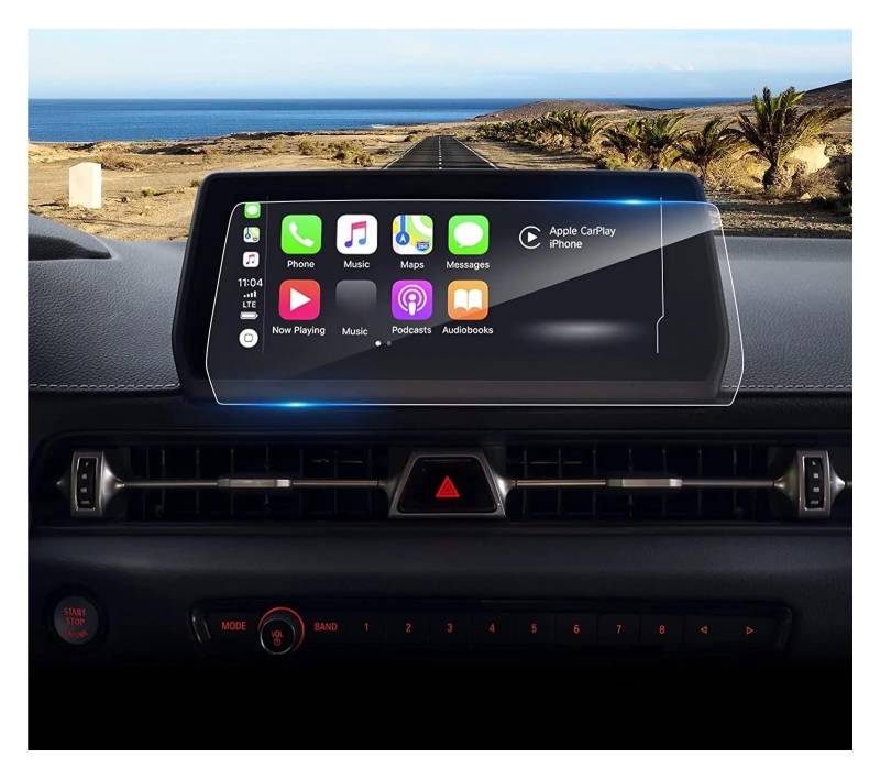 Auto Displayschutz Für Toyota Für ASupra 2020 2021 2022 2023 8,8 Zoll Auto Radio GPS Navigation Innen Zubehör PET Screen Protector Film GPS Transparent Displayschutzfolie von ZHANGZHENGYAO