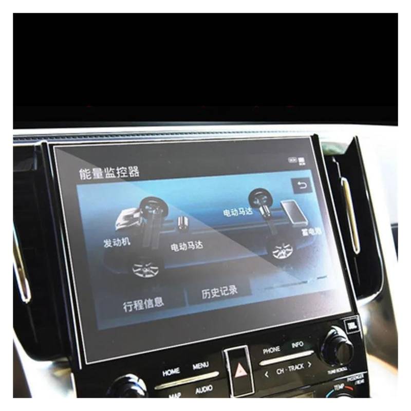 Auto Displayschutz Für Toyota Für Alphard Für Vellfire 2015-2020 Auto GPS Navigation Bildschirm Film 9H Anti-Scratch Gehärtetem Glas Film GPS Transparent Displayschutzfolie(for 10.1 inch) von ZHANGZHENGYAO