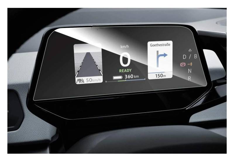 Auto Displayschutz Für VW Für ID.3 Für ID.4 ID.Cockpit 2020 2021 Auto Instrument Zubehör Gehärtetem Glas Schutz Film Screen Protector GPS Transparent Displayschutzfolie von ZHANGZHENGYAO