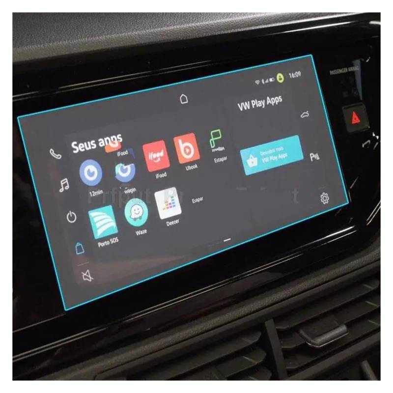 Auto Displayschutz Für VW Für Nivus 2021 10,1 Zoll Autoradio GPS Navigation Interior Center Konsole Gehärtetem Glas Screen Protector Film GPS Transparent Displayschutzfolie von ZHANGZHENGYAO