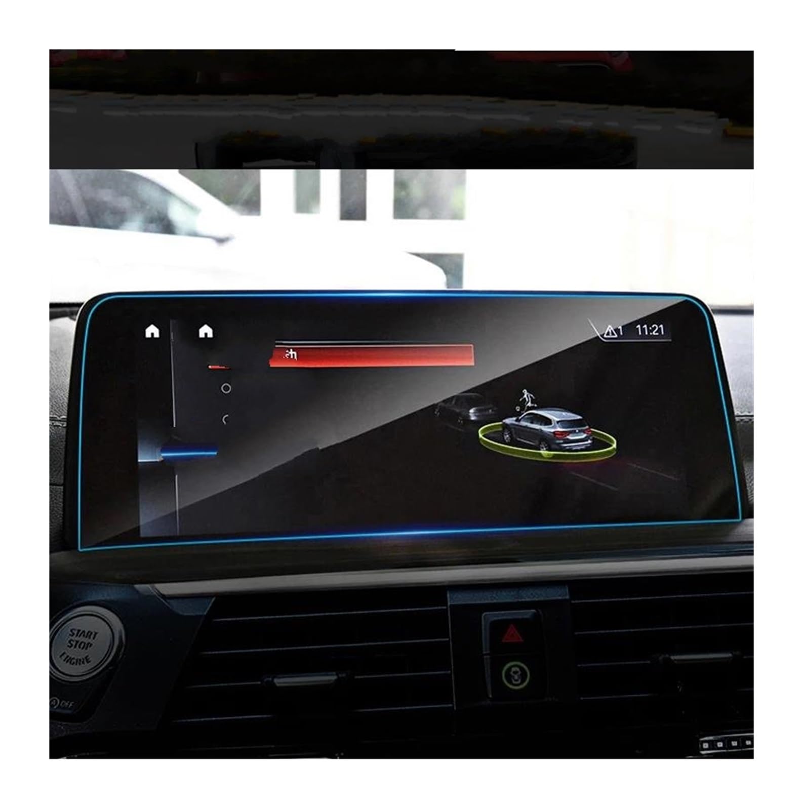 Auto Displayschutz Für X3 Für X4 G01 G02 2018-2020 Gehärtetes Glas Auto Navigation Screen Protector Film Dashboard Monitor Bildschirm Schutz Film GPS Transparent Displayschutzfolie(for GPS) von ZHANGZHENGYAO